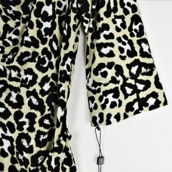 NWT LAUNDRY BY SHELLI SEGAL Leopard Print Mini Shirt Dress - Picture 7 of 9